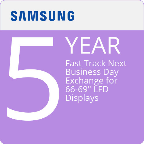 Samsung 5-Year Fast Track Next Business Day Exchange for 66-69" LFD Displays