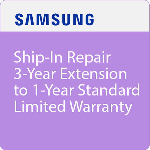 Samsung Ship-In Repair 3-Year Extension to 1-Year Standard Limited Warranty ($0-299.99)