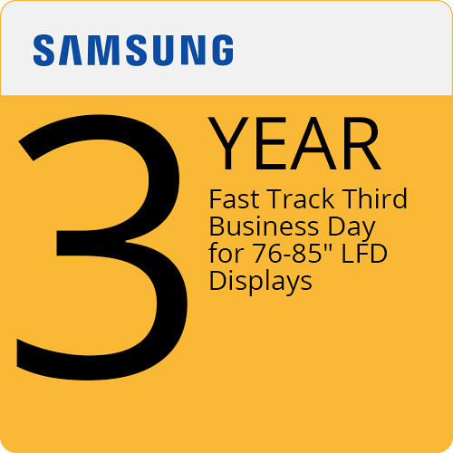 Samsung 3-Year Fast Track Third Business Day for 76-85" LFD Displays
