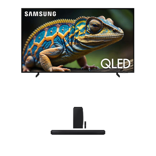 Samsung Q60D Series 55" 4K HDR Smart QLED TV & HQ-Q800D 360W 5.1.2-Channel Soundbar System Kit