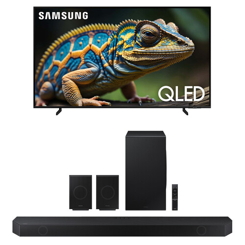 Samsung Q60D Series 85" 4K HDR Smart QLED TV & HQ-Q990D 656W 11.1.4-Channel Soundbar System Kit