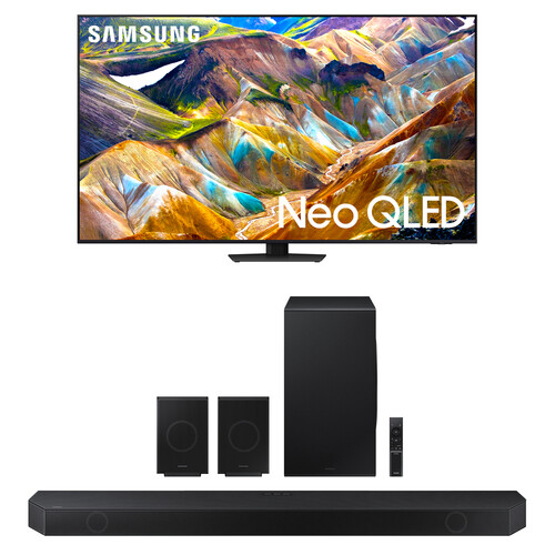 Samsung QN85D 85" 4K HDR Smart Neo QLED Mini-LED TV & HQ-Q990D 656W 11.1.4-Channel Soundbar System Kit