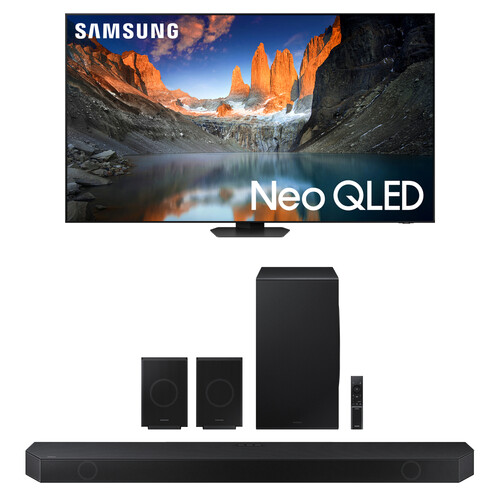 Samsung QN90D 75" 4K HDR Smart Neo QLED TV & HQ-Q990D 656W 11.1.4-Channel Soundbar System Kit