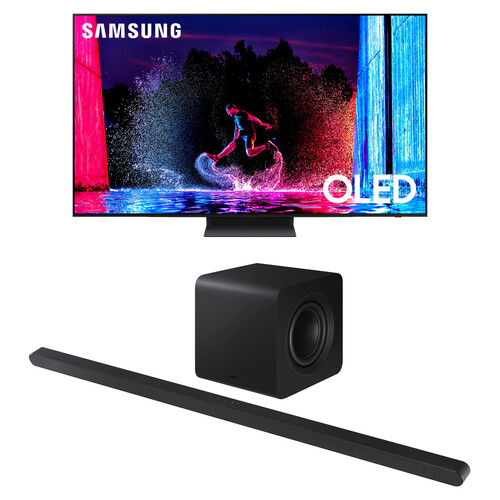 Samsung S90D 65" 4K HDR Smart OLED TV & HW-S800D 3.1.2-Channel Soundbar System Kit