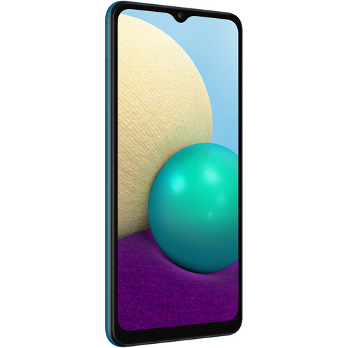Samsung Galaxy A02 SM-A022M Dual-SIM 64GB Smartphone (Unlocked, Blue)