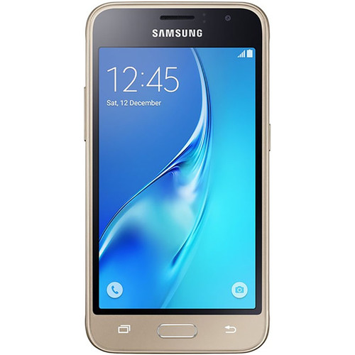 Samsung Galaxy J1 Duos J120M 2nd Gen 8GB Smartphone (Region Specific Unlocked, Gold)