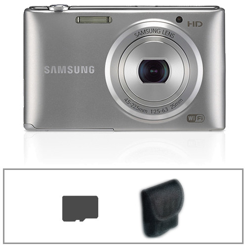 Samsung ST150F SMART Digital Camera Basic Kit (Silver)