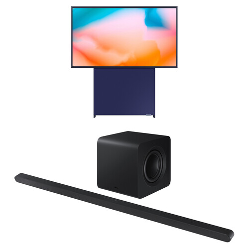 Samsung The Sero 43" 4K HDR Smart LED TV & HW-S800D 3.1.2-Channel Soundbar System Kit (Black/Black)
