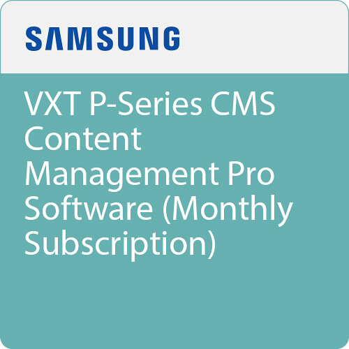 Samsung VXT P-Series Content Management Standard Software (Monthly Subscription)