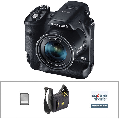 Samsung WB2200F Digital Smart Camera Deluxe Kit (Black)
