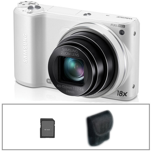 Samsung WB250F SMART Digital Camera Basic Kit (White)