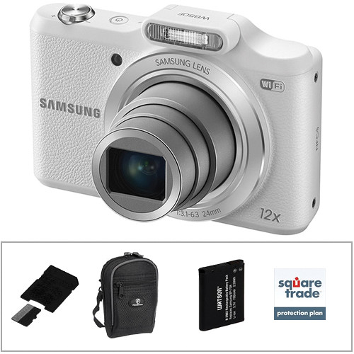 Samsung WB50F Smart Digital Camera Deluxe Kit (White)