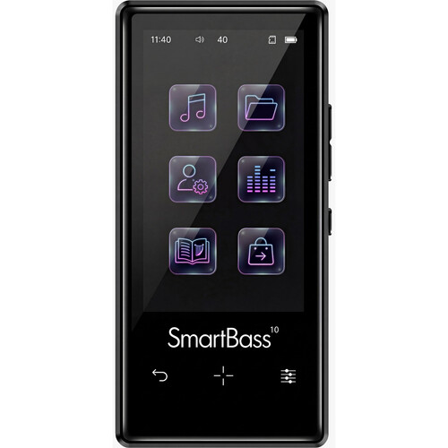 Samvix Smartbass 10 Touchscreen 16GB MP3 Player (Black)
