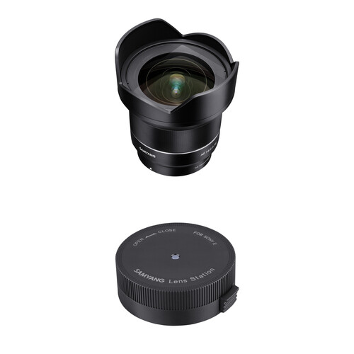 Samyang AF 14mm f/2.8 FE Lens with Lens Station Kit for Sony E