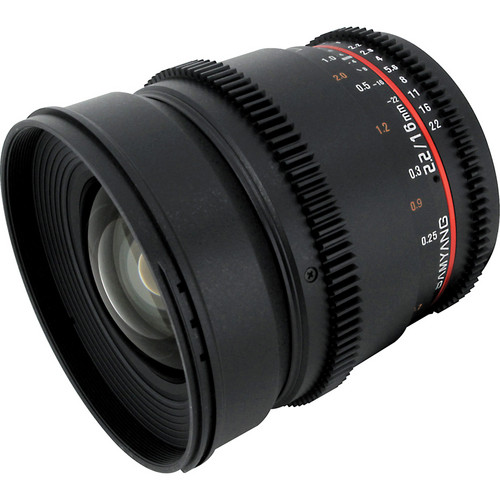 Samyang 16mm T2.2 Cine Lens for Nikon F SYCV16M-N B&H Photo Video