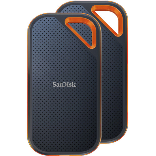 SanDisk 2TB Extreme PRO Portable SSD V2 (2-Pack) B&H Photo Video