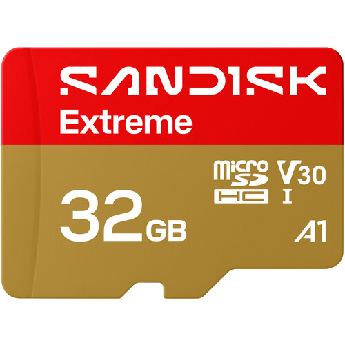 SanDisk 32GB Extreme UHS-I microSDHC Memory Card (3-Pack)