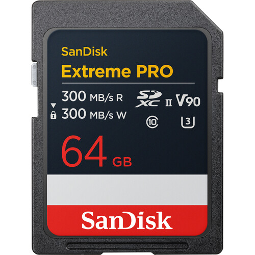 SanDisk 64GB Extreme PRO UHS-II SDXC Memory Card (3-Pack)