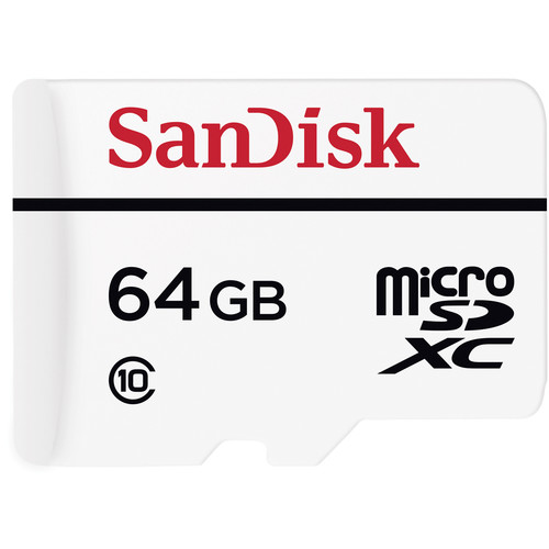 SanDisk 64GB High Endurance Video Monitoring microSDXC Memory Card (Class 10)