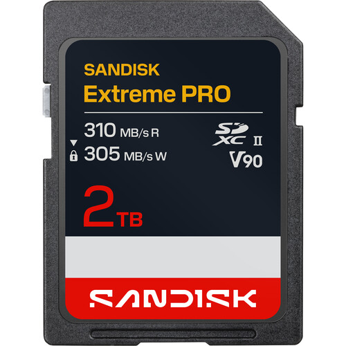 SANDISK 2TB Extreme PRO UHS-II SDXC Memory Card