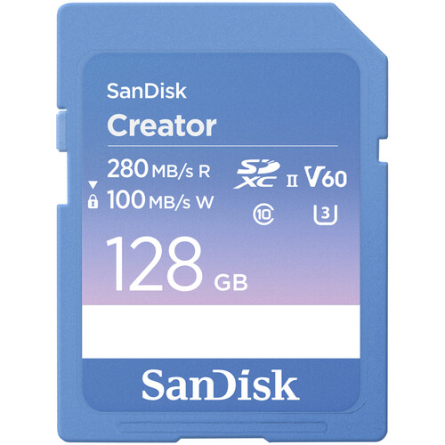SanDisk 128GB Creator Series UHS-II SDXC SDSDXEP-128G-GNCIS B&H
