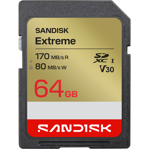 SanDisk 64GB Extreme UHS-I SDXC Memory Card