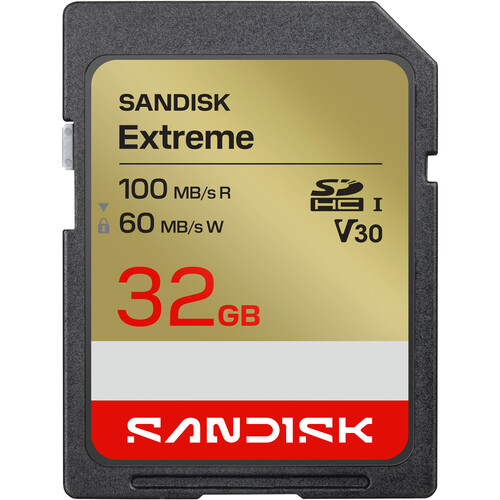 SanDisk 32GB Extreme UHS-I SDHC Memory Card