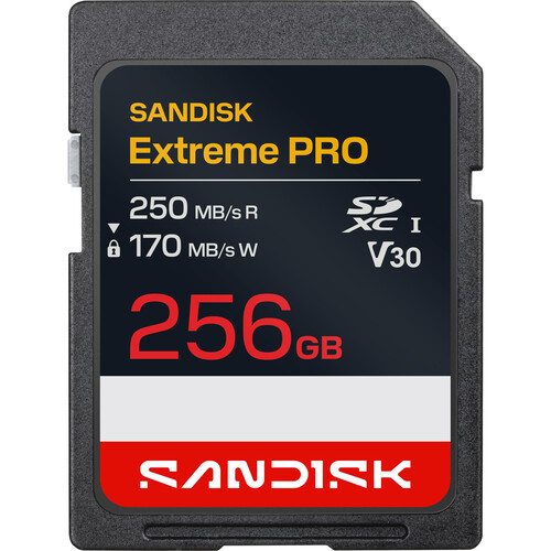 SanDisk 256GB Extreme PRO UHS-I SDXC Memory SDSDXXJ-256G-GSCIN