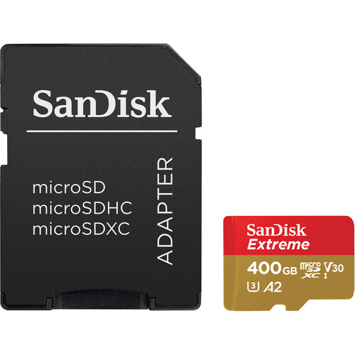 SanDisk 400GB Extreme UHS-I microSDXC Memory SDSQXAV-400G-AN6MA