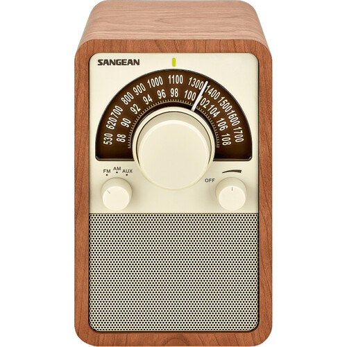 Sangean WR-15 AM/FM Tabletop Wooden Radio (Walnut)