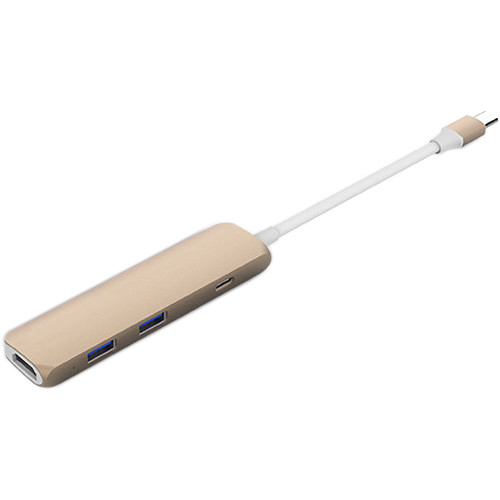 Sanho HyperDrive 3-Port USB 3.0 Hub with HDMI (Gold)