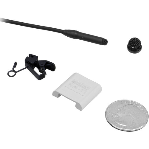 Sanken COS-11D Omni Lavalier Microphone with Reduced Sensitivity & 3.5mm Locking Sony Connector (No Accessories, Black)