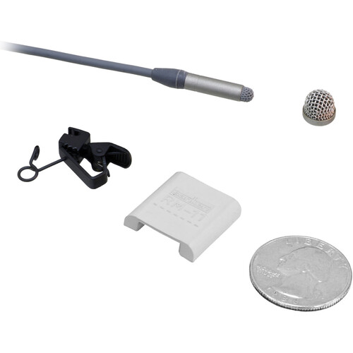 Sanken COS-11D Omni Lavalier Microphone with Normal Sensitivity & 3.5mm Locking Sony Connector (with Accessories, Gray)