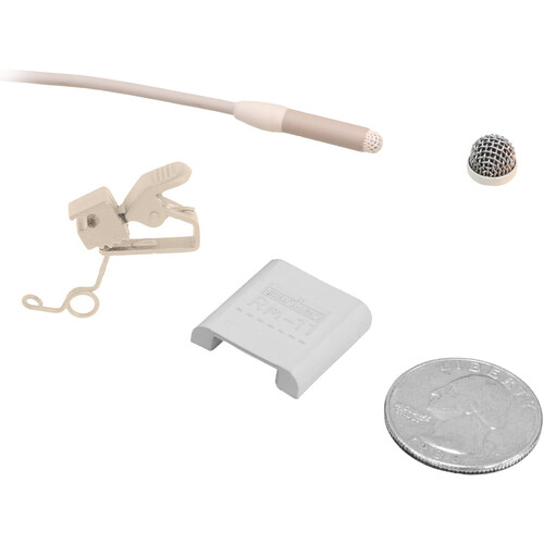 Sanken COS-11D Omni Lavalier Microphone with Reduced Sensitivity & 3.5mm Locking Sony Connector (with Accessories, Beige)