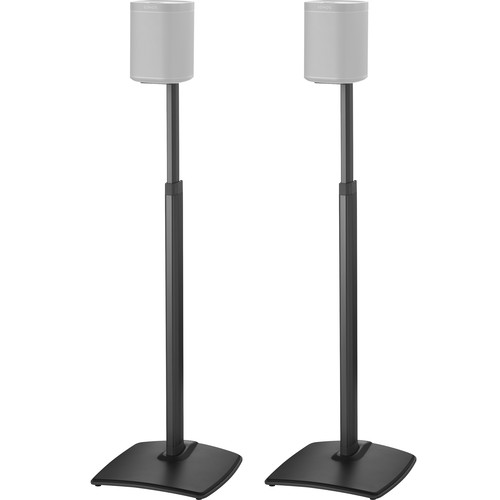 SANUS WSSA2 Adjustable Speaker Stands for the Sonos One, PLAY:1, and PLAY:3 (Black, Pair)