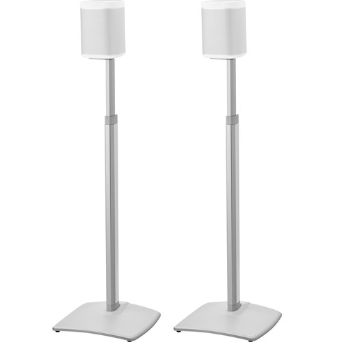 SANUS WSSA2 Adjustable Speaker Stands for the Sonos One, PLAY:1, and PLAY:3 (White, Pair)