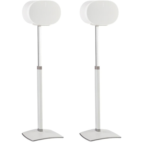 SANUS Height-Adjustable Floor Stand for Sonos Era 300 Speakers (White, Pair)
