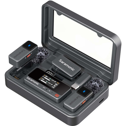 Saramonic Air 2-Person Mini Wireless Lavalier Microphone System with 2 Transmitters and 1 Receiver (2.4 GHz)