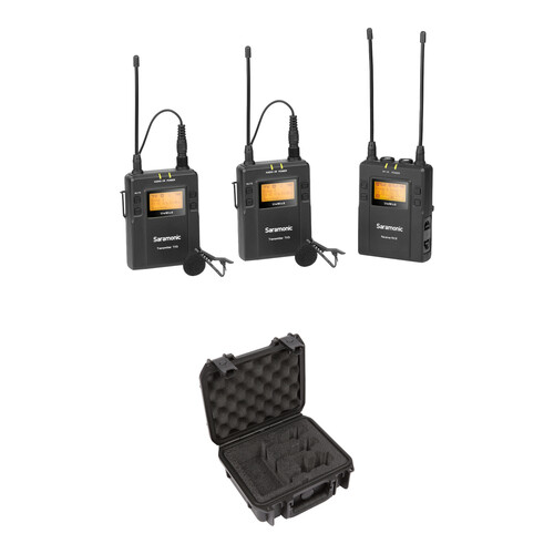 Saramonic UwMic9 2-Person Camera-Mount Wireless Omni Lavalier Mic System & Case Kit (514 to 596 MHz)