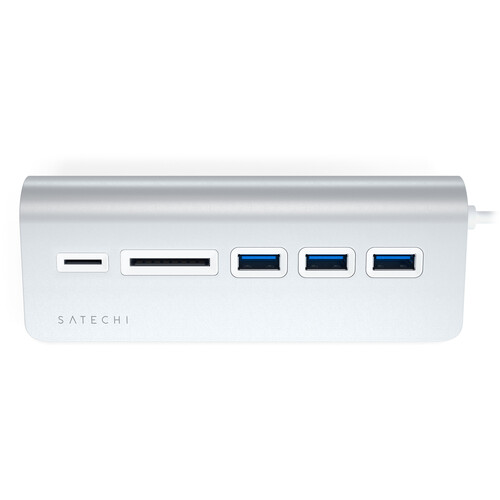 Satechi Aluminum USB Hub & Card Reader (Silver)