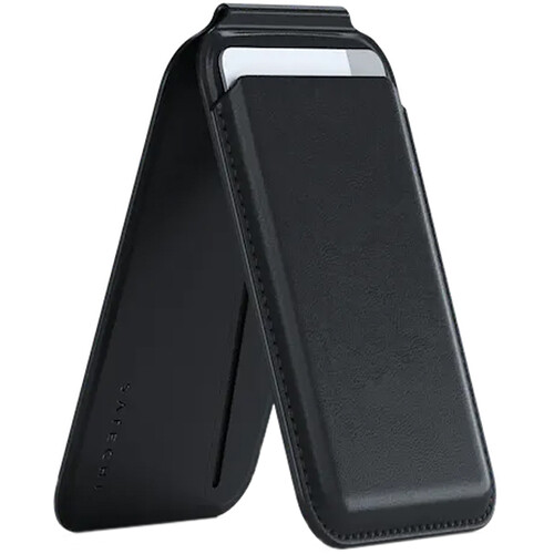 Satechi Vegan Leather Magnetic Smartphone Wallet/Stand (Black)