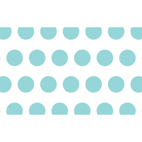Savage Printed Background Paper (53" x 18', Aqua Polka Dots)