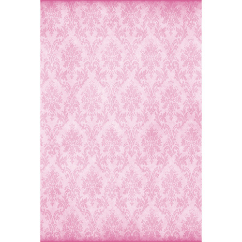 Savage Pink Damask Printed Vinyl Backdrop (5x7')