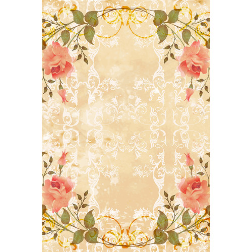 Savage Vintage Floral Garland Printed Vinyl Backdrop (5x7')