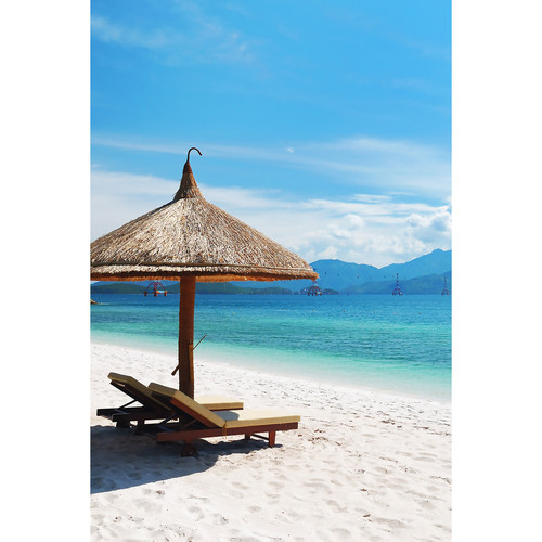 Savage Tropical Beach Printed Vinyl Backdrop (5x7')