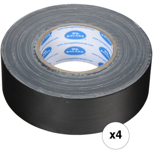 Savage Gaffer Tape (2" x 55 yd, Black, 4-Pack)