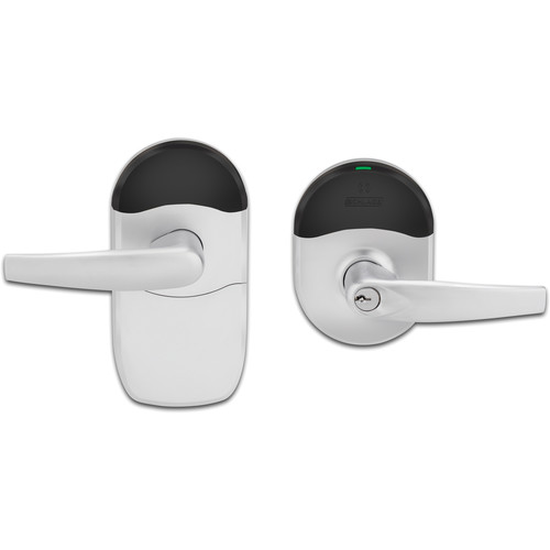 Schlage NDE Series Wireless Lock with ENGAGE Technology (Athens Lever, Satin Chrome Finish)