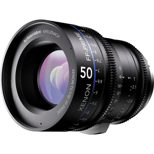 Schneider Xenon FF 50mm T2.1 Lens with Nikon F Mount (Feet)