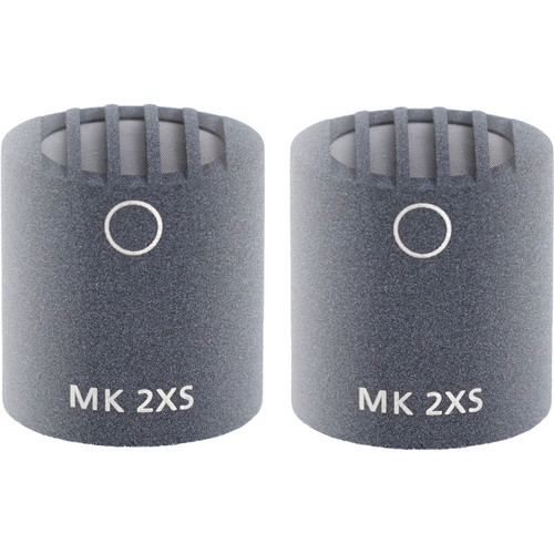 Schoeps MK 2XS Omnidirectional Diffuse-Field Microphone Capsule (Gray, Set of 2)