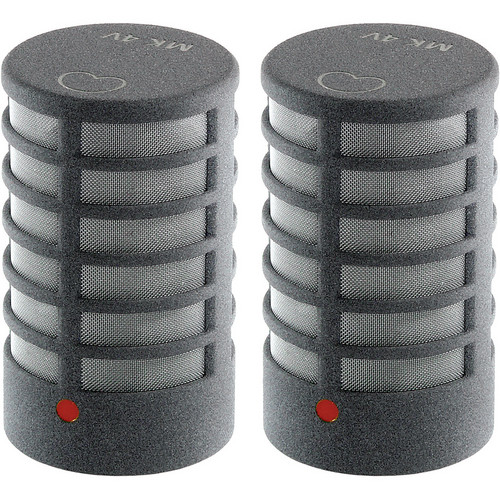 Schoeps MK 4V Microphone Capsule with Matched Pair (2-Pack, Matte Gray)